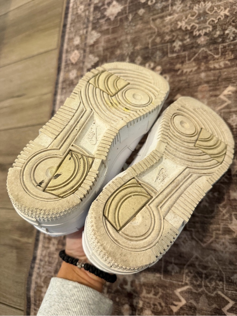 White Women's Leather Sneakers - Classic Low-Top Style - Picture 6 of 16